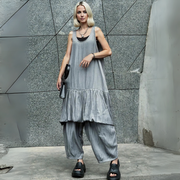 Balloon Style Trousers – Charcoal Gray-SimpleModerne