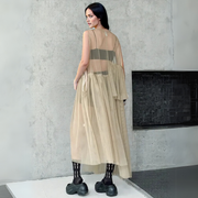 Sheer Punk Chiffon Overlay Dress – Edgy Layering Essential-SimpleModerne