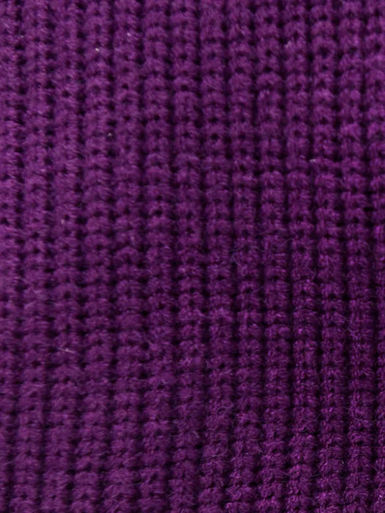 Maxi Split Purple Turtleneck Pullover-SimpleModerne