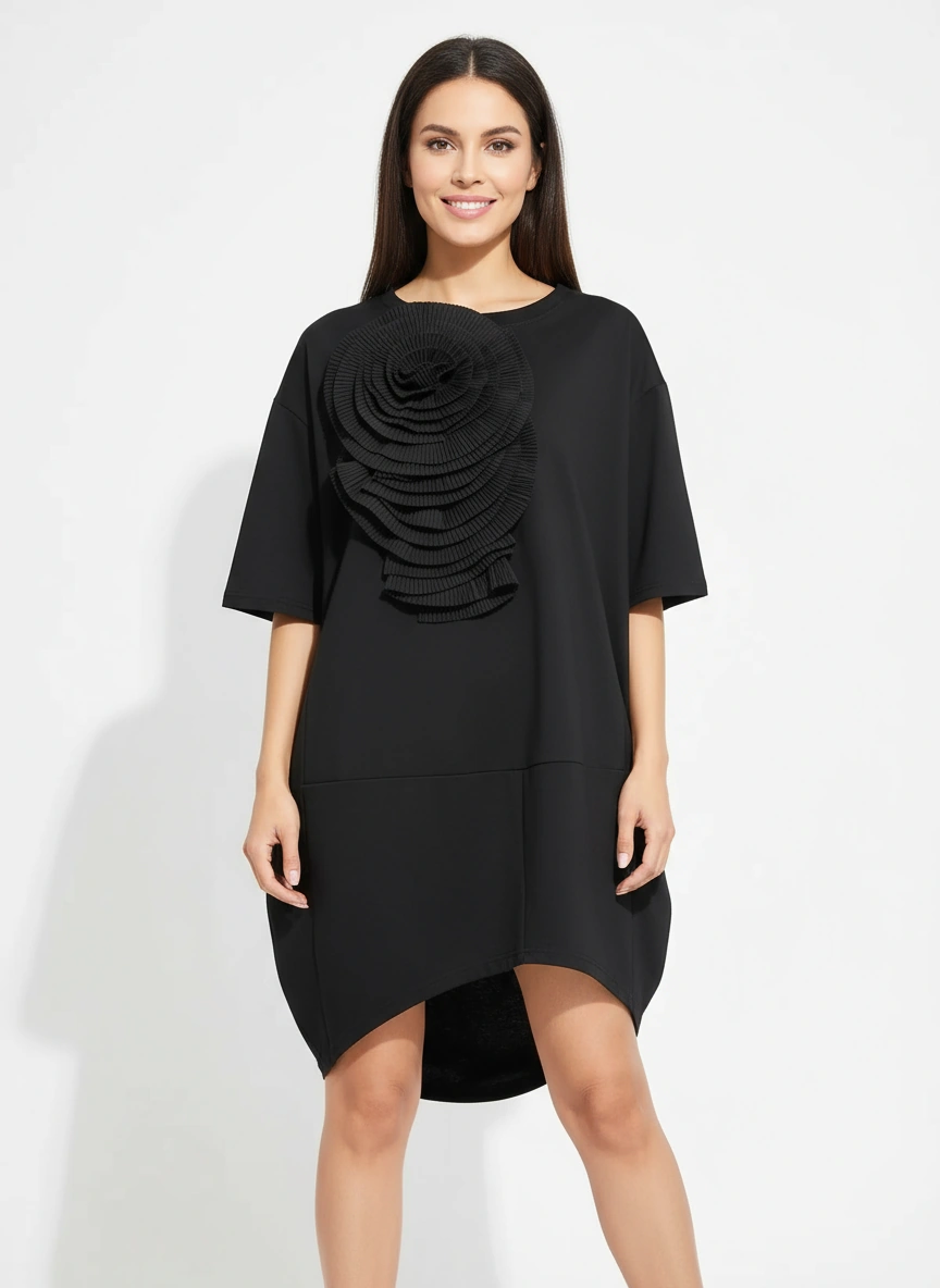 Jazz Up Relaxed Fit Shirt Dress-SimpleModerne