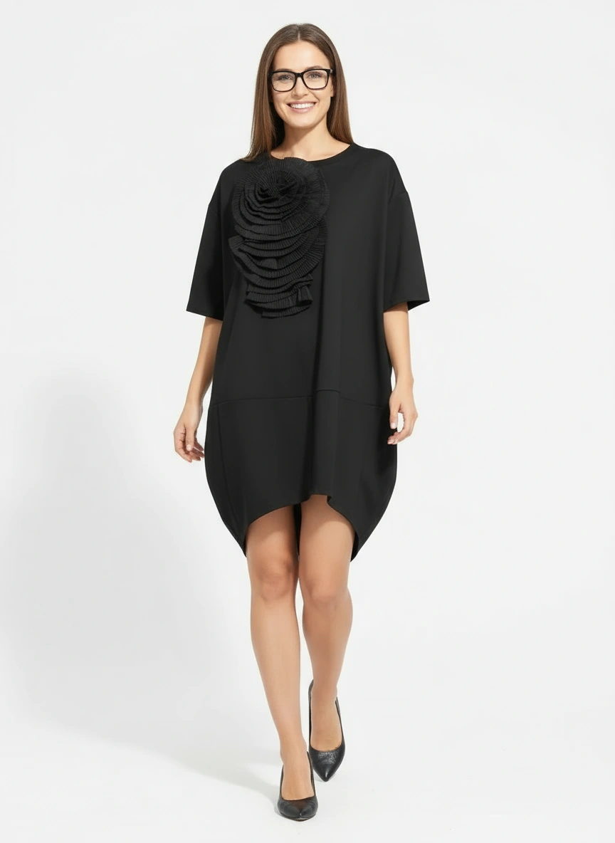 Jazz Up Relaxed Fit Shirt Dress-SimpleModerne