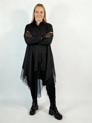 Mano Gote Irregular Design Shirt-SimpleModerne