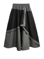 Mesh Me Up Asymmetric Skirt – Dark Industrial Layers-SimpleModerne