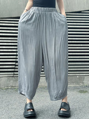 Balloon Style Trousers – Charcoal Gray-SimpleModerne