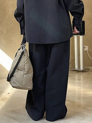 High-Waist Cargo Style Trousers with Maxi Exterior Pockets – Available in Khaki & Black-SimpleModerne