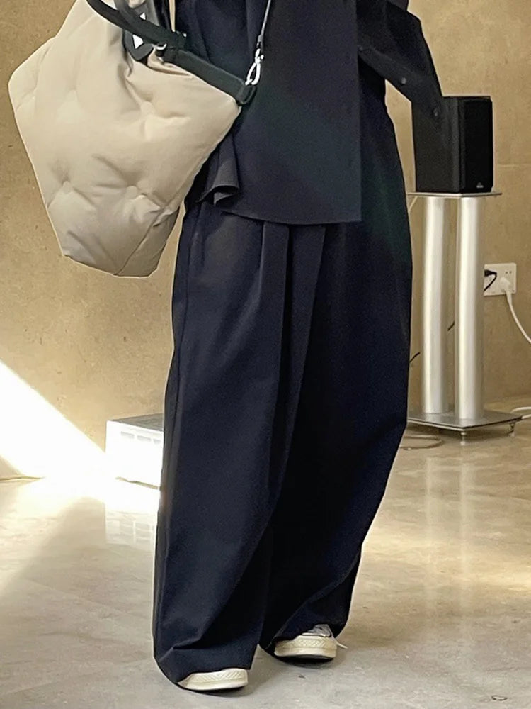 High-Waist Cargo Style Trousers with Maxi Exterior Pockets – Available in Khaki & Black-SimpleModerne