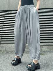 Balloon Style Trousers – Charcoal Gray-SimpleModerne