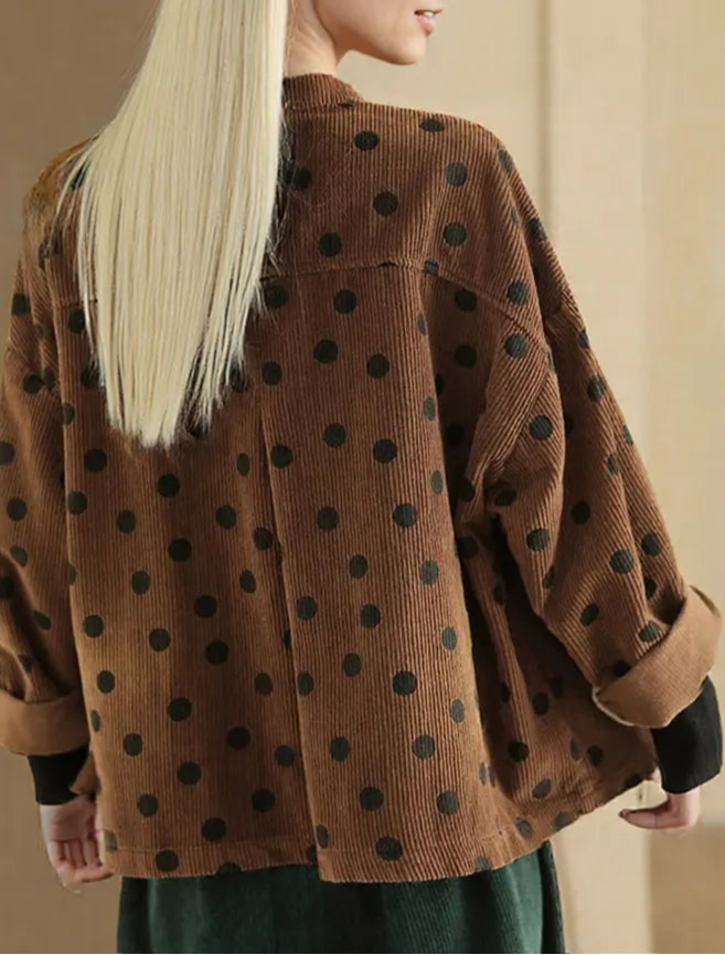 Spotted Comfort – Corduroy Jacket-SimpleModerne