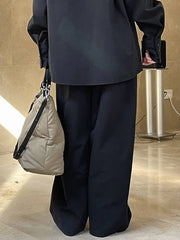 High-Waist Cargo Style Trousers with Maxi Exterior Pockets – Available in Khaki & Black-SimpleModerne