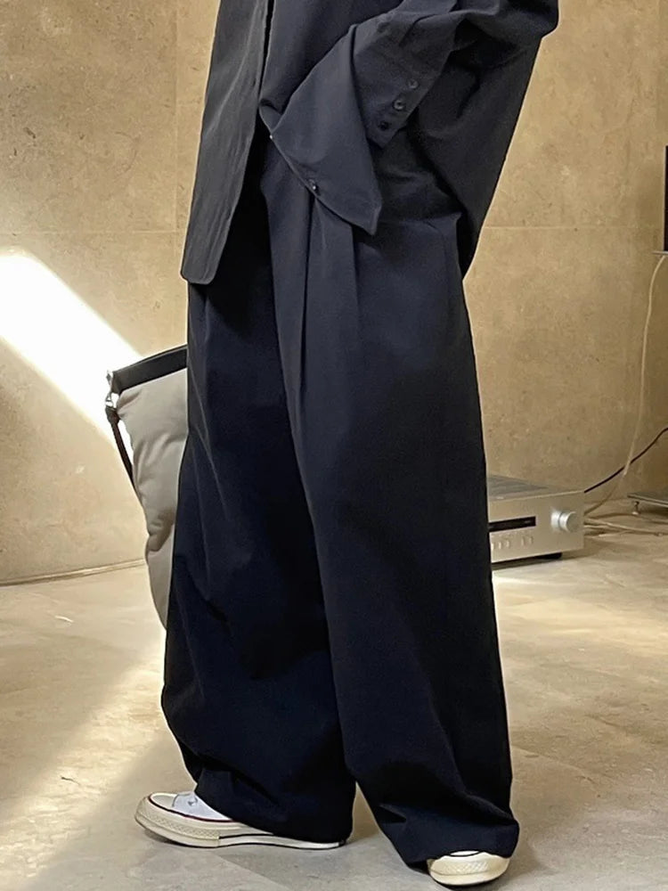 High-Waist Cargo Style Trousers with Maxi Exterior Pockets – Available in Khaki & Black-SimpleModerne