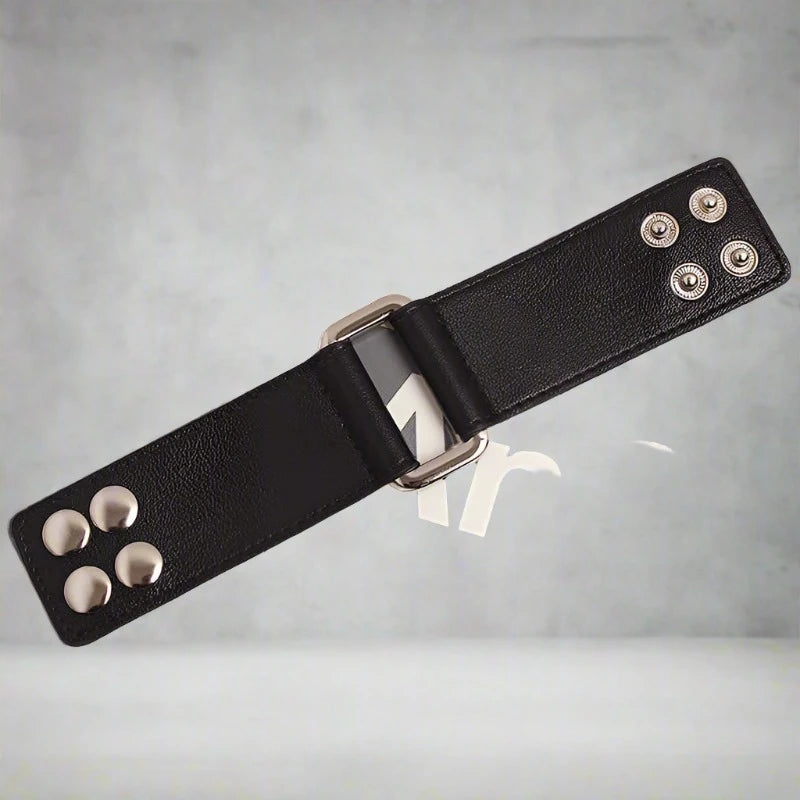 Casual Minimal Goth Soft Vegan Leather Arm Bracelet-SimpleModerne