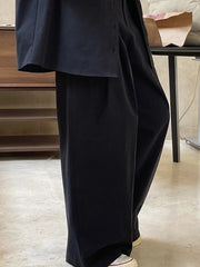 High-Waist Cargo Style Trousers with Maxi Exterior Pockets – Available in Khaki & Black-SimpleModerne