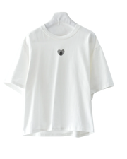 Minimal Heart Cotton T-Shirt