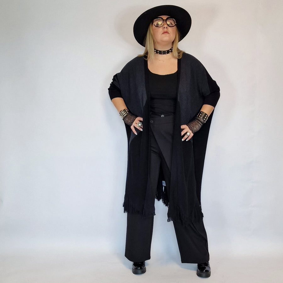 Jazz Up Irregular Design Maxi Length Overlay Pants-SimpleModerne