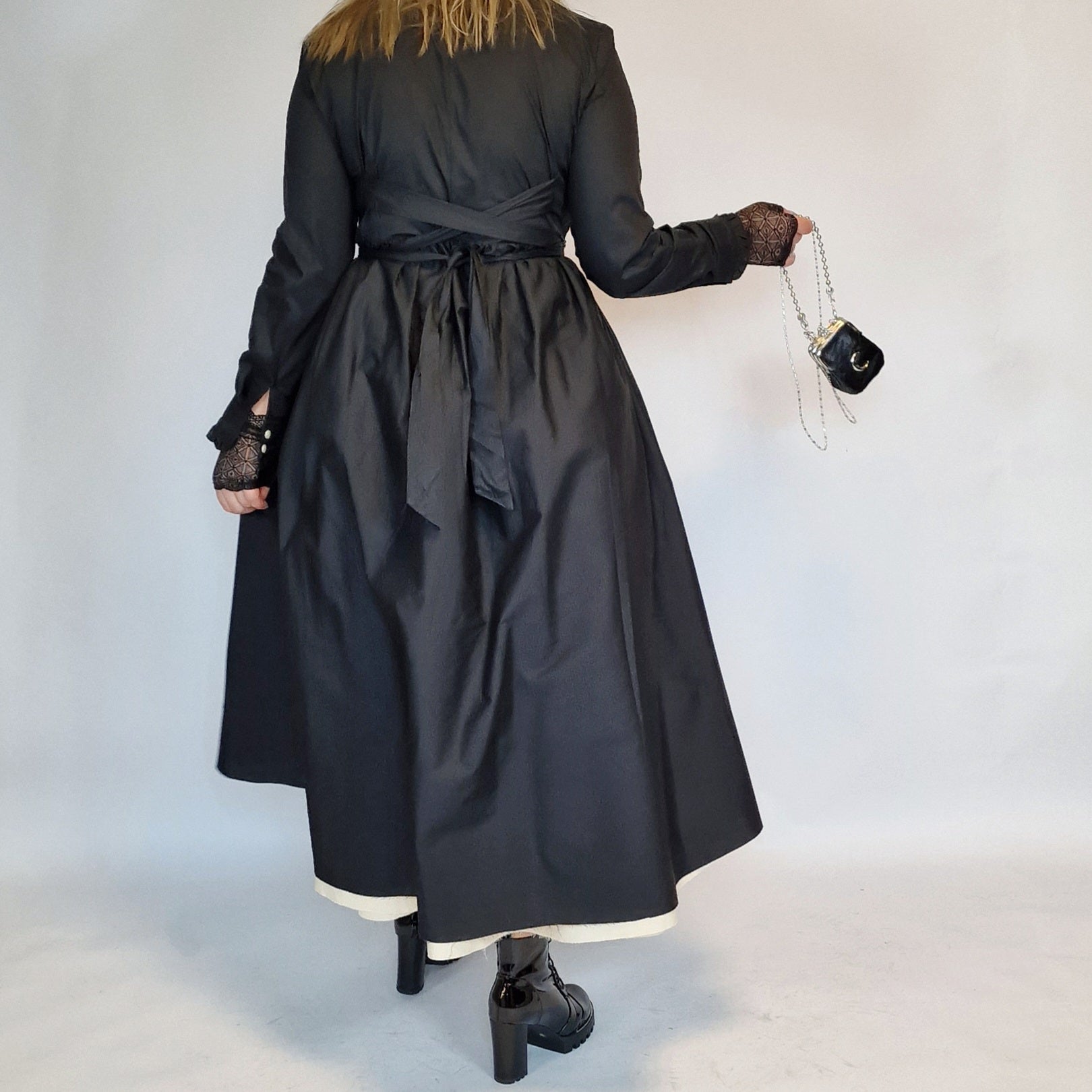 Casual Minimal Goth Puffy Irregular Design Dress-SimpleModerne