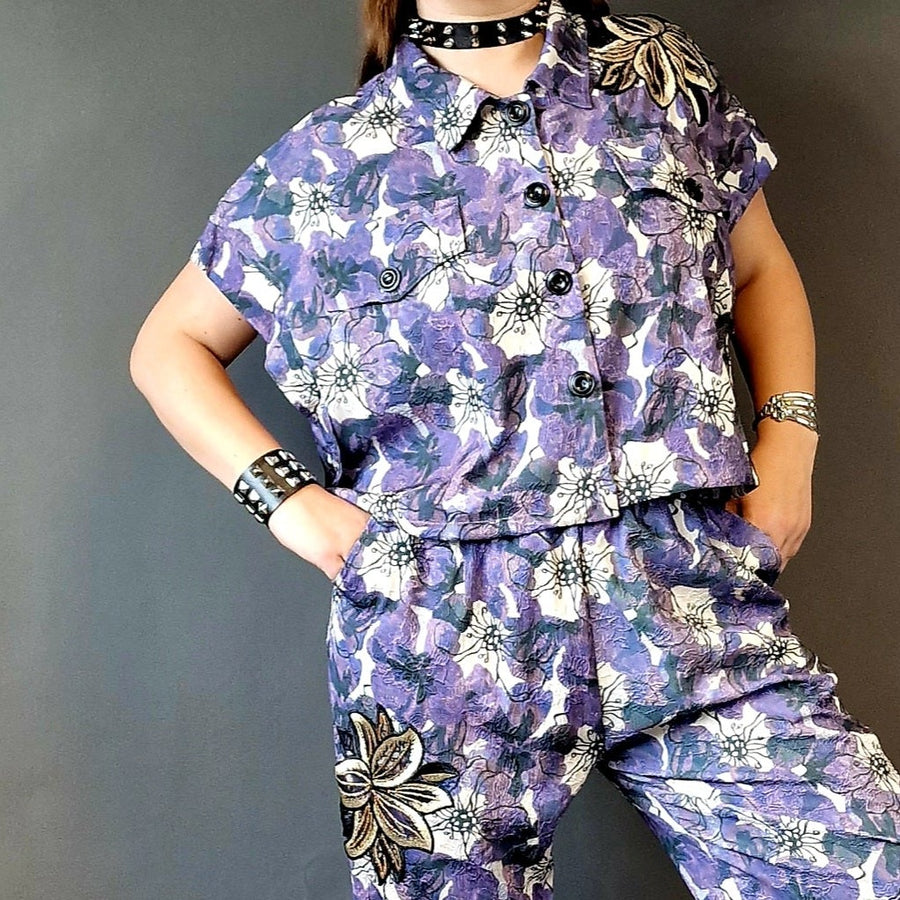 Summer Punk Irregular Design Jacket with Deep Armholes-SimpleModerne