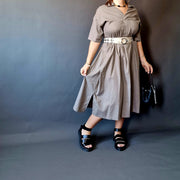 Californian Gypsy Belted Linen Dress-SimpleModerne