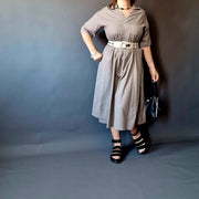 Californian Gypsy Belted Linen Dress-SimpleModerne