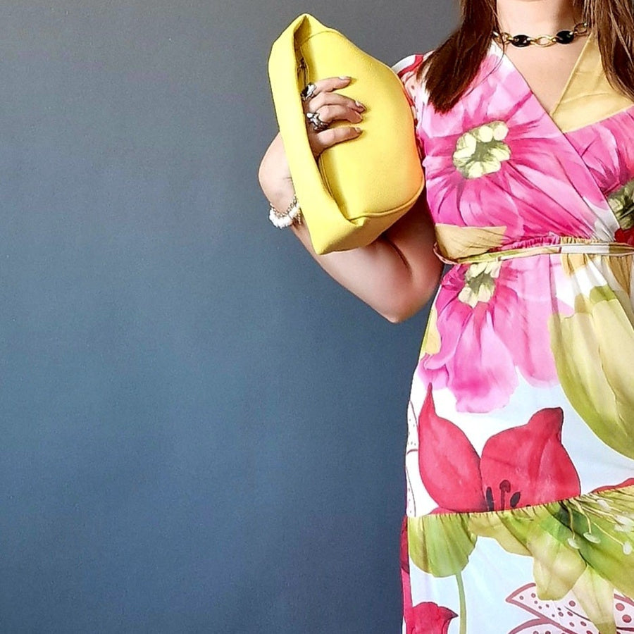 Simple Moderne Yellow Mini Moon Bag-SimpleModerne