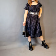 Casual Minimal Goth Belted Dress-SimpleModerne