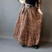 Simple Moderne Jazz Up Leopard Print Maxi Skirt-SimpleModerne