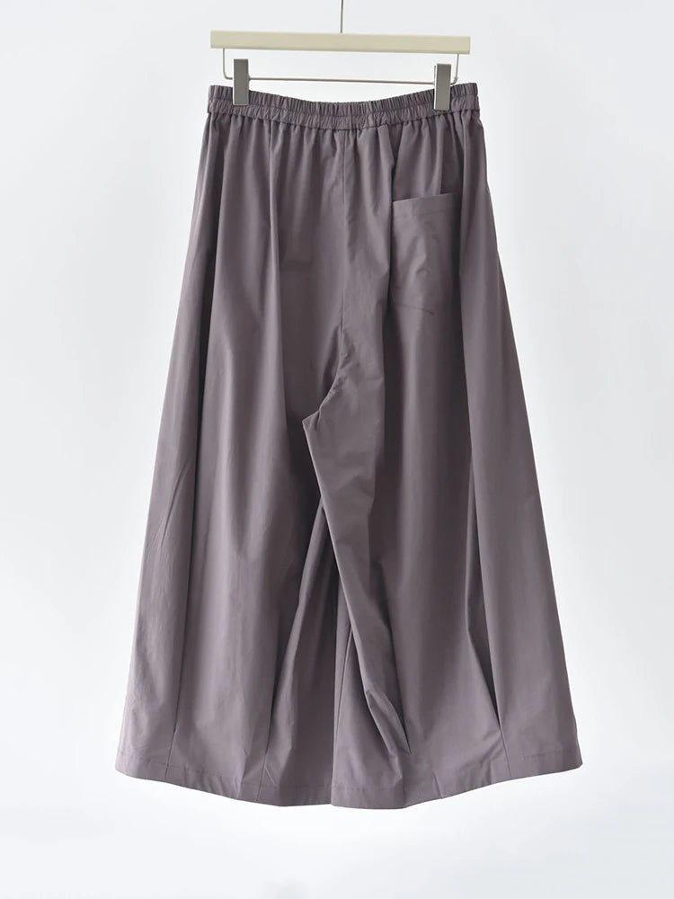 Balloon Volume Trousers – Dusty Plum-SimpleModerne