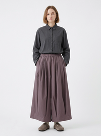 Balloon Volume Trousers – Dusty Plum-SimpleModerne