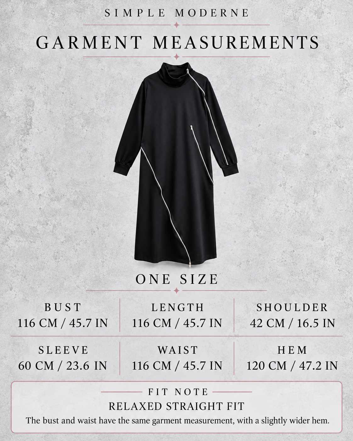 Zip It Black Turtleneck Pullover Dress-SimpleModerne