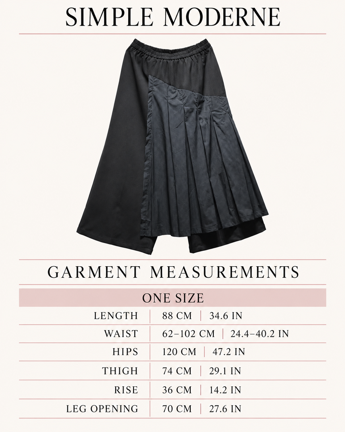 Black Pleated Overlay Trousers | Alternative Wide-Leg Pants