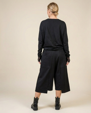 Calf-Length Punk Streetwear Shorts with Pockets-SimpleModerne