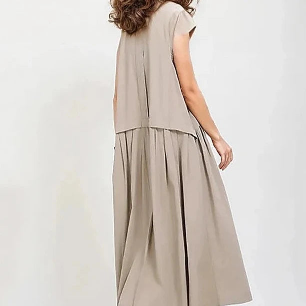 Cargo Style Sleeveless Khaki Dress – SimpleModerne