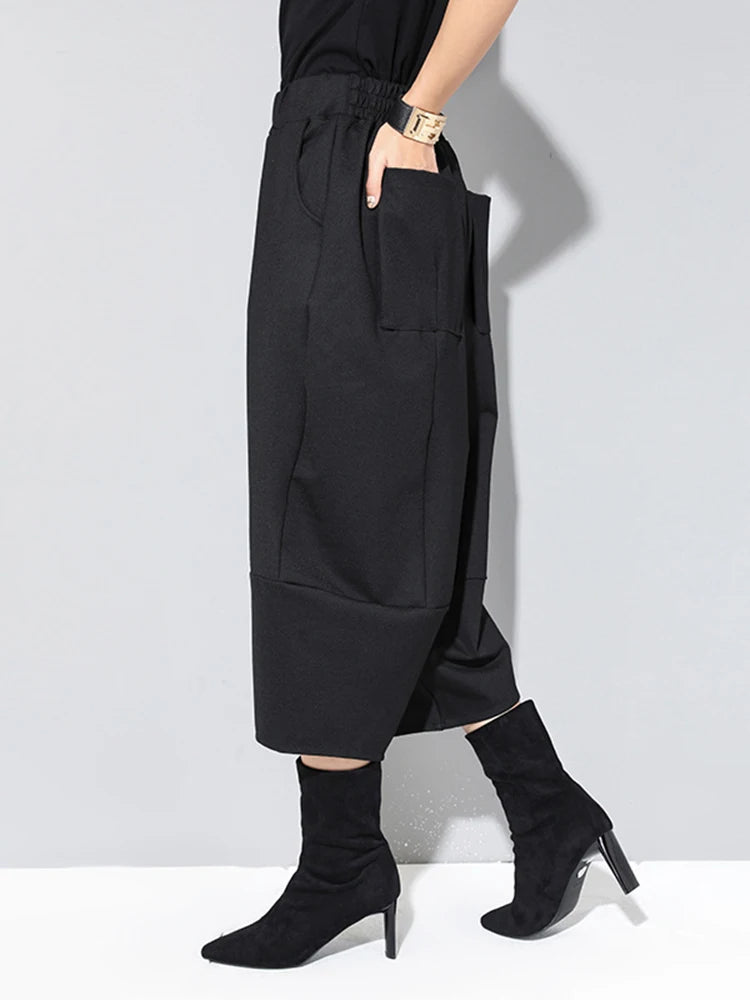 Casual Edge Sculpted Cropped Trousers-SimpleModerne