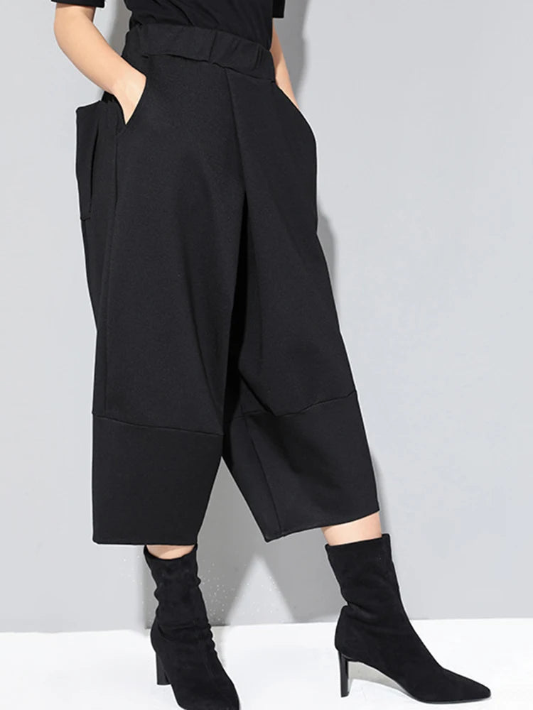 Casual Edge Sculpted Cropped Trousers-SimpleModerne