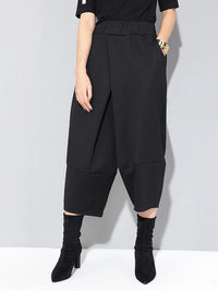 Casual Edge Sculpted Cropped Trousers-SimpleModerne