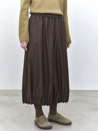Cocoa Balloon Cropped Trousers – Relaxed Minimalist Volume Pants-SimpleModerne