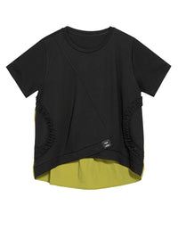 Contrast Panel Minimalist T-Shirt-SimpleModerne