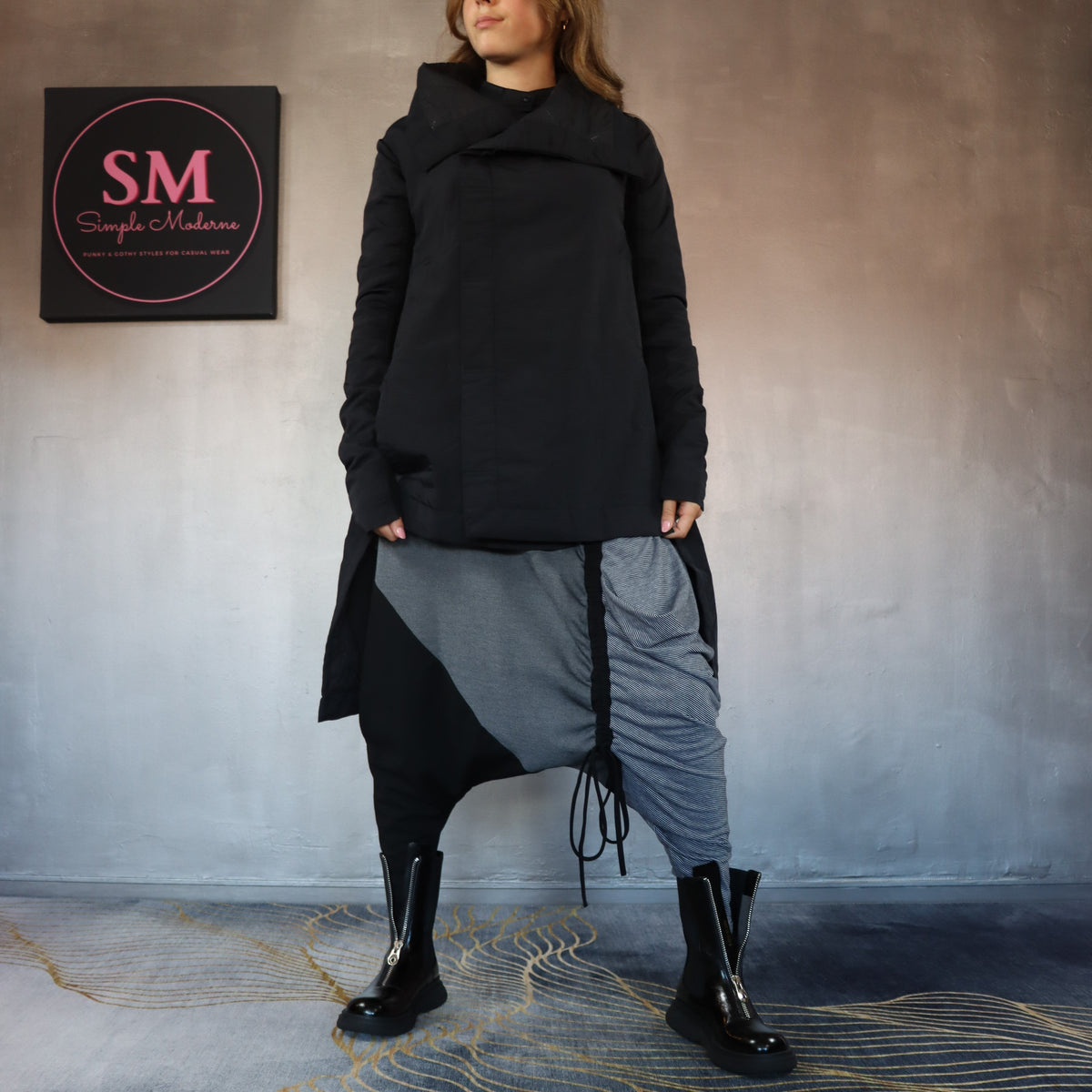 Cotton Punk Irregular Design Jacket-SimpleModerne