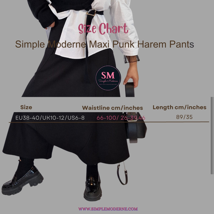 Simple Moderne Maxi Punk Harem Pants-SimpleModerne