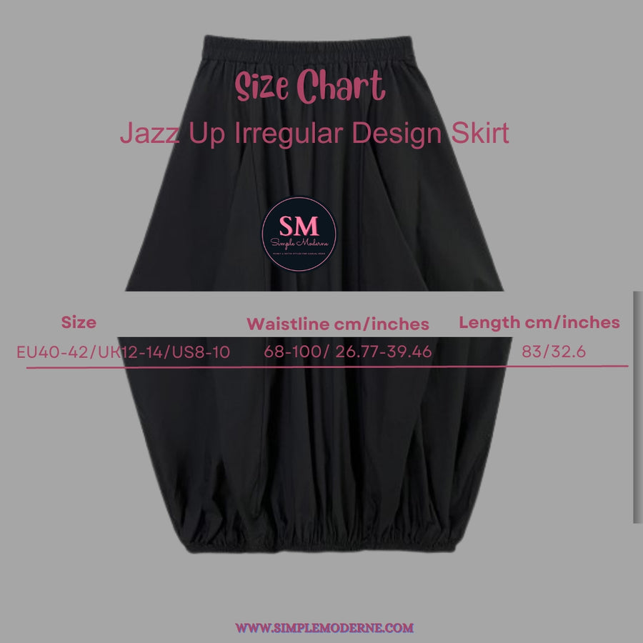Jazz Up Irregular Design Skirt-SimpleModerne