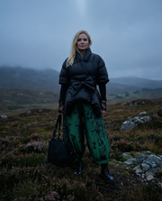 Lite Cotton Padded Jacket with Extra Long Sleeves - Black-SimpleModerne