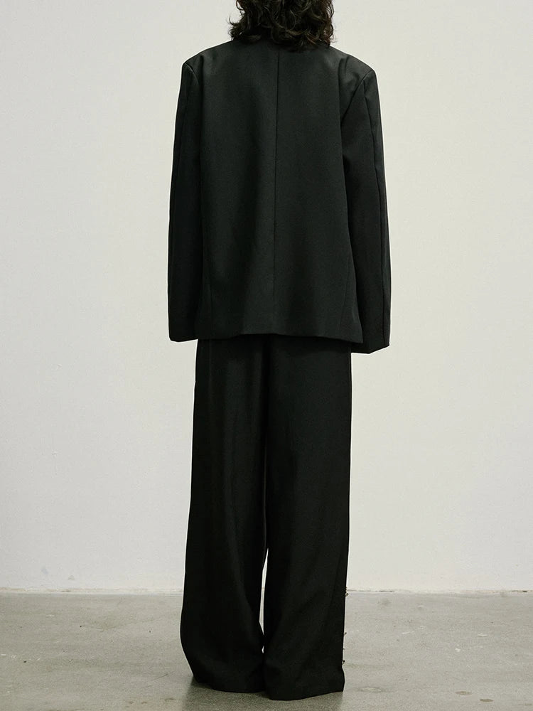 Embellished Wide-Leg Gothic Trousers-SimpleModerne