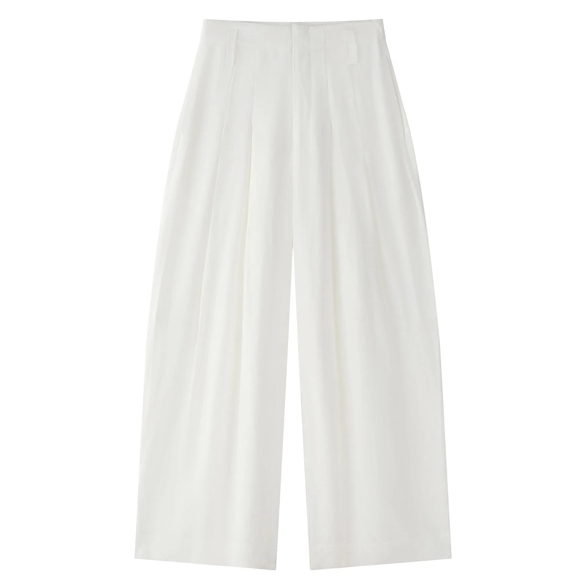 Flowy Wide-Leg Trousers — Casual Minimal Goth-SimpleModerne