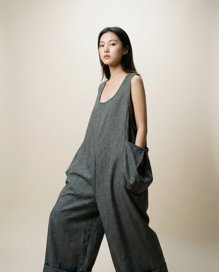 Jazz Up Oversized Jumpsuit-SimpleModerne