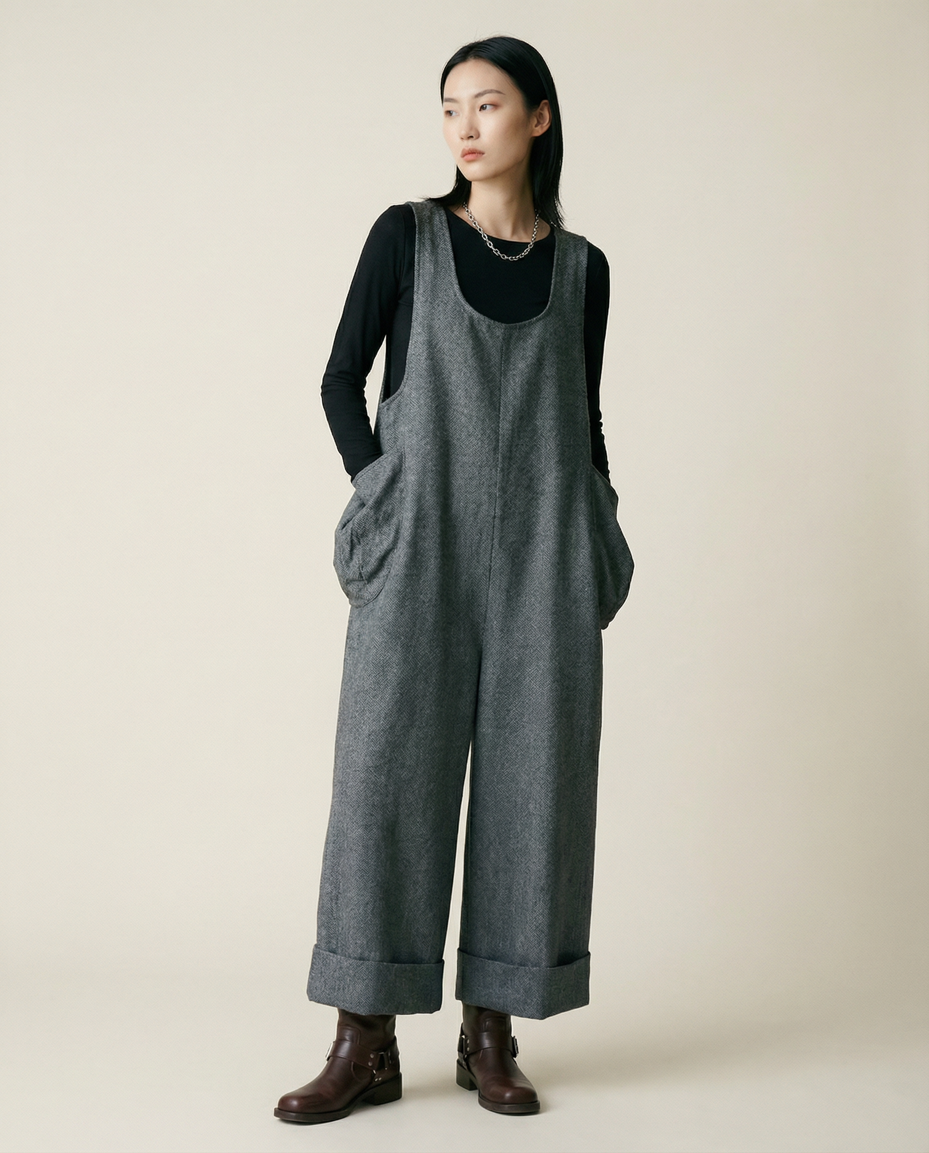 Jazz Up Oversized Jumpsuit-SimpleModerne