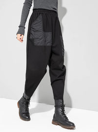 Irregular Utility Tapered Trousers – Black-SimpleModerne