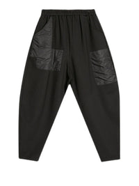 Irregular Utility Tapered Trousers – Black-SimpleModerne