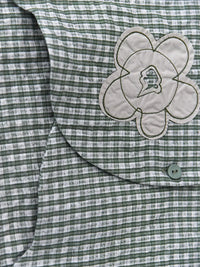 Japanese Inspired Textured Check Shirt-SimpleModerne