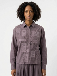 Japanese Minimal Shirt – Dusty Plum-SimpleModerne