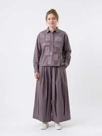 Balloon Volume Trousers – Dusty Plum-SimpleModerne