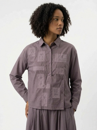 Japanese Minimal Shirt – Dusty Plum-SimpleModerne